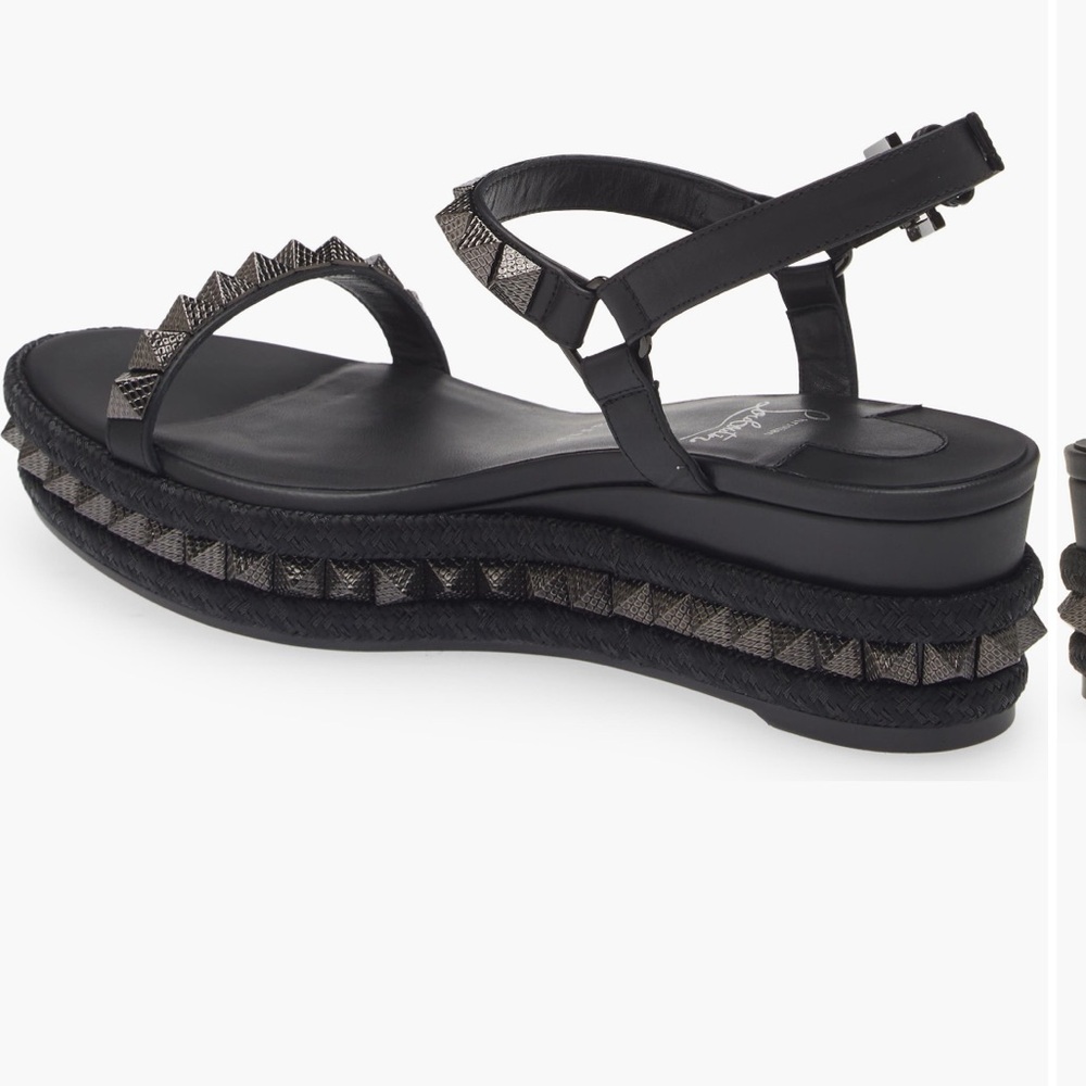 Christian Louboutin Studded Espadrille wedges Sandals